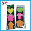 heart shape sticky note pad for office and school